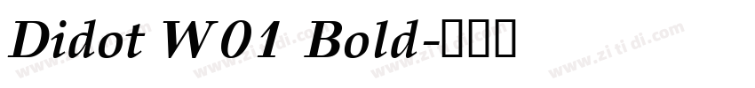 Didot W01 Bold字体转换